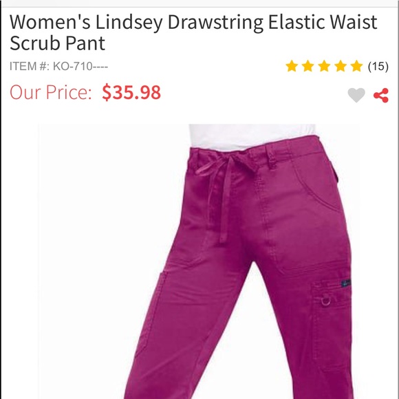 Koi stretch Lindsey scrub pants - Picture 3 of 4